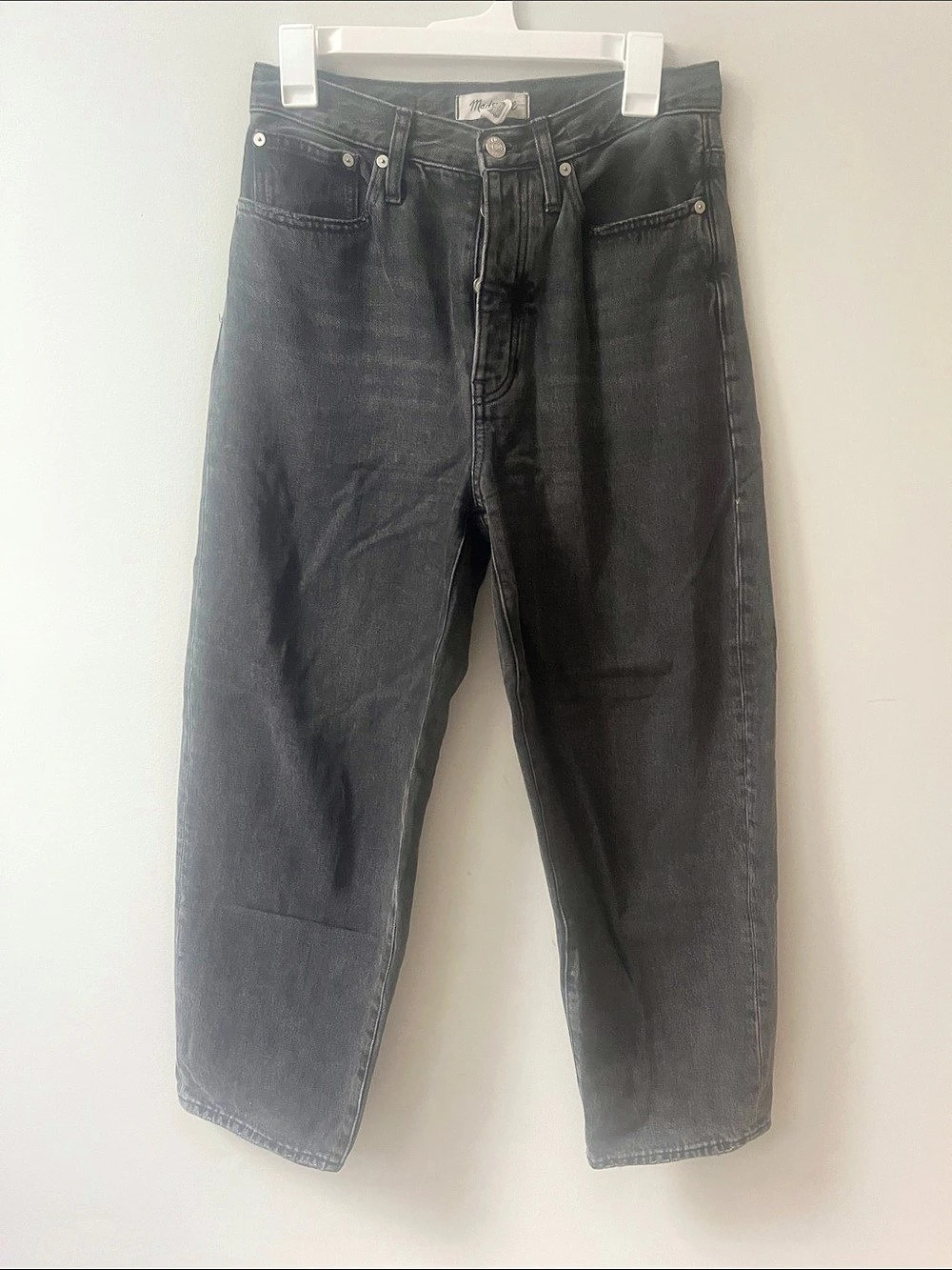 Madewell The Balloon Jean in Light Black Waist 26